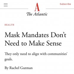 mask mandates don't need to make sense Meme Template