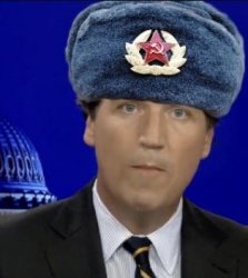 Tucker Carlson - mouthpiece of Russian Television and Putin Meme Template
