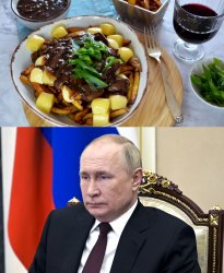 Poutine - no Putin Meme Template