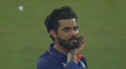 Jadeja being Pushpa Meme Template