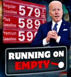 Biden running on empty Meme Template