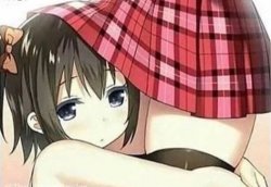 Anime Girl Hugging Meme Template