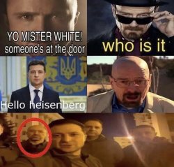 Yo Mr white someone's at the door Meme Template