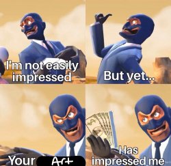 Impressed Spy Meme Template