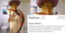 Nathan, 21 tinder profile Meme Template