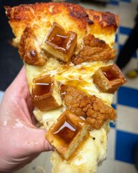 chicken waffle pizza Meme Template
