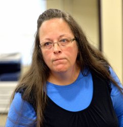 Kim Davis - homophobe, Trump fan Meme Template