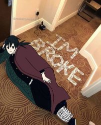 im broke tomioka Meme Template