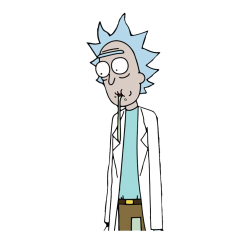 Drooling rick Meme Template