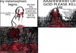 Metamorphosis blank Meme Template