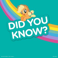 MLP Applejack Did You Know? Meme Template