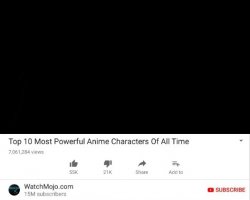 Top 10 Most Powerful Anime Characters Of All Time Meme Template