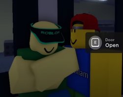 Robloxian looking at Cashier Meme Template