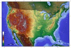 USA topographic Meme Template