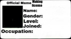 Official meme making license Meme Template
