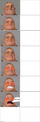 MR INCREDIBLE BECOMING STRESSED Meme Template