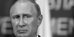 Sad Putin grayscale Meme Template