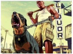 GTA 5 Franklin with his dog Chop Meme Template