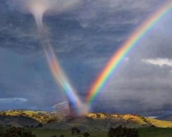 Kansas Tornado vs Rainbow Meme Template