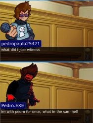 pedropaulo25471 and Pedro.EXE Meme Template