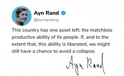 Ayn Rand quote Meme Template