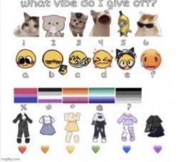 what vibe do i give off lgbtq Meme Template