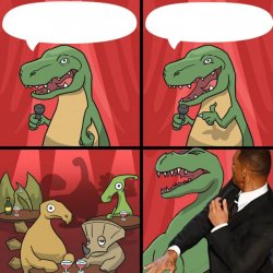 Will Smith T-Rex Meme Template
