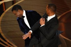 Oscar Winnning Will Smith punches/slaps Chris Rock at ceremony Meme Template