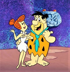 Fred and Wilma Flintstones 1 Meme Template