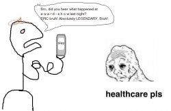 Will Smith slap healthcare plz Meme Template