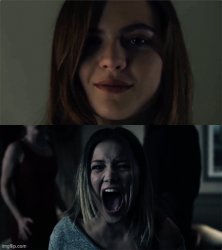 Smiling girl and Screaming Girl Meme Template