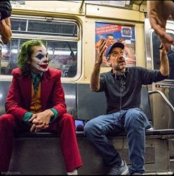 Clown on the subway Meme Template