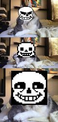 Bad Pun Dog: Sans Version Meme Template