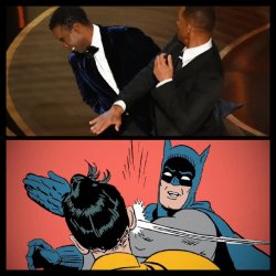 Batman Slap Robin upgrade Meme Template