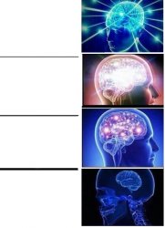 Devolving Brain Meme Template