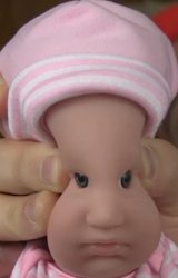 Distorted Baby head Meme Template