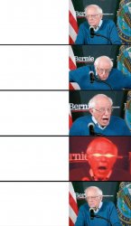 Bernie React 5 Panel Meme Template