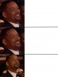 Happy Will Smith, Angry will Smith Meme Template