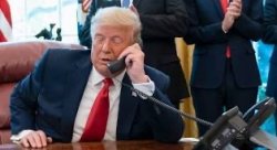 Trump on Phone Meme Template