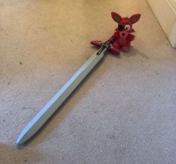 Foxy with sword Meme Template