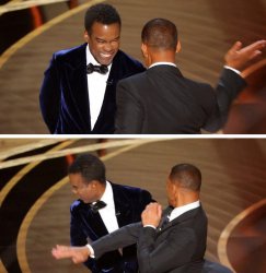 Will Smith Slap before and after Meme Template