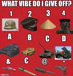 Which vibe do I give off? Meme Template