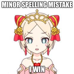 Minor spelling mistake Meme Template