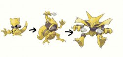 Abra evolution line Meme Template