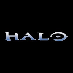 Halo Logo Black Square Background Meme Template