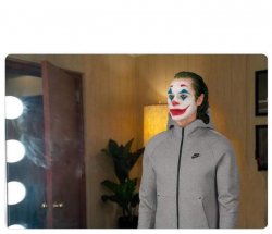 Joker looking in the mirror Meme Template
