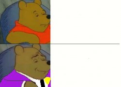 The pooh bear behind the slaughter Meme Template