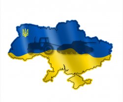 Ukraine with flag Meme Template