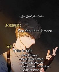 People: You should talk more Meme Template