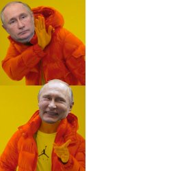 Hotline Bling Putin Meme Template